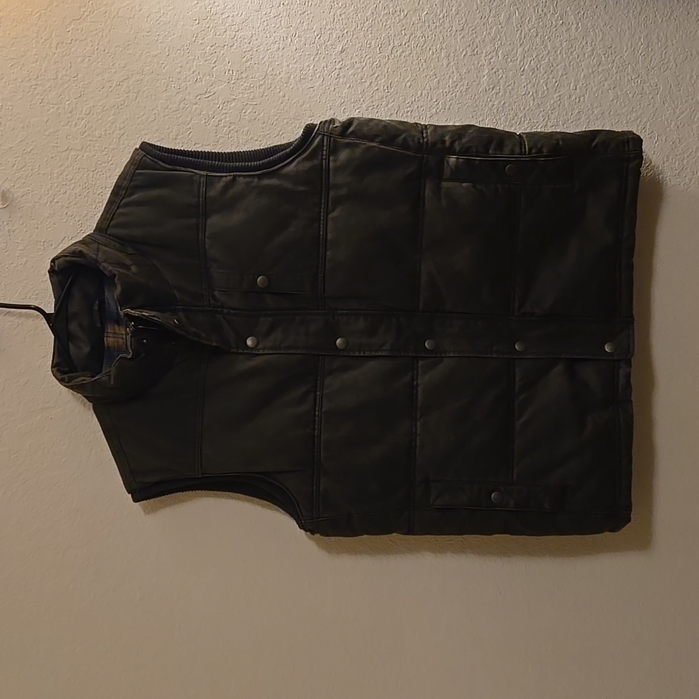 The Original Fat Face Heavyweight Puffer Vest - Charcoal Black - Large